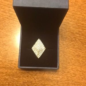 Sterling silver triangle ring